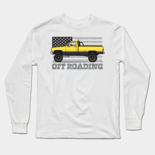 Yellow Off Roading truck Long Sleeve T-Shirt